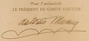 signature to the right